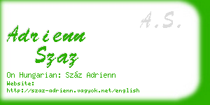 adrienn szaz business card