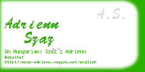 adrienn szaz business card